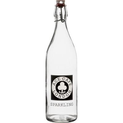 Image of 1 Litre Round White Cap Swing Top Bottle